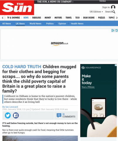 The Sun: Coldhurst feature