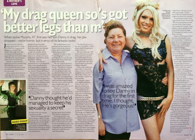 Closer: My drag queen son feature