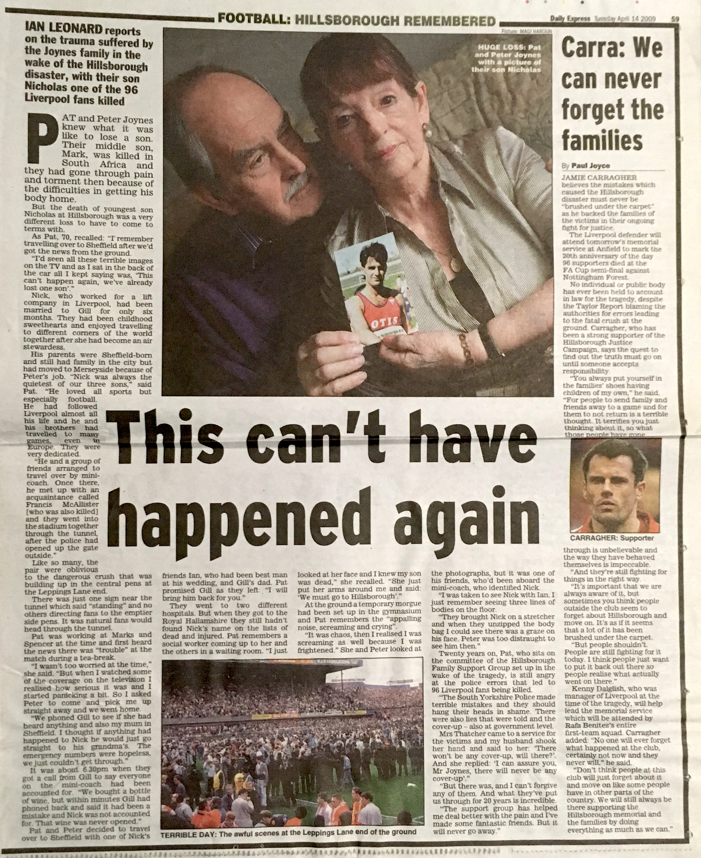 Daily Express: Hillsborough feature