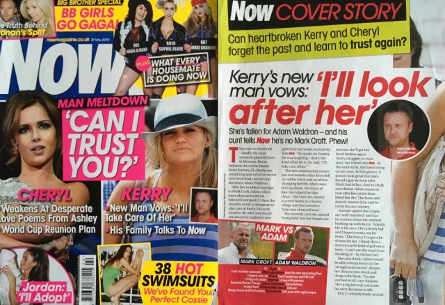 Now magazine: Kerry Katona's love life