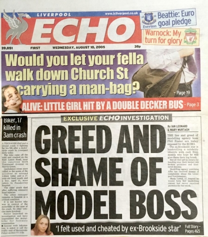 Liverpool Echo: Shame of soap star